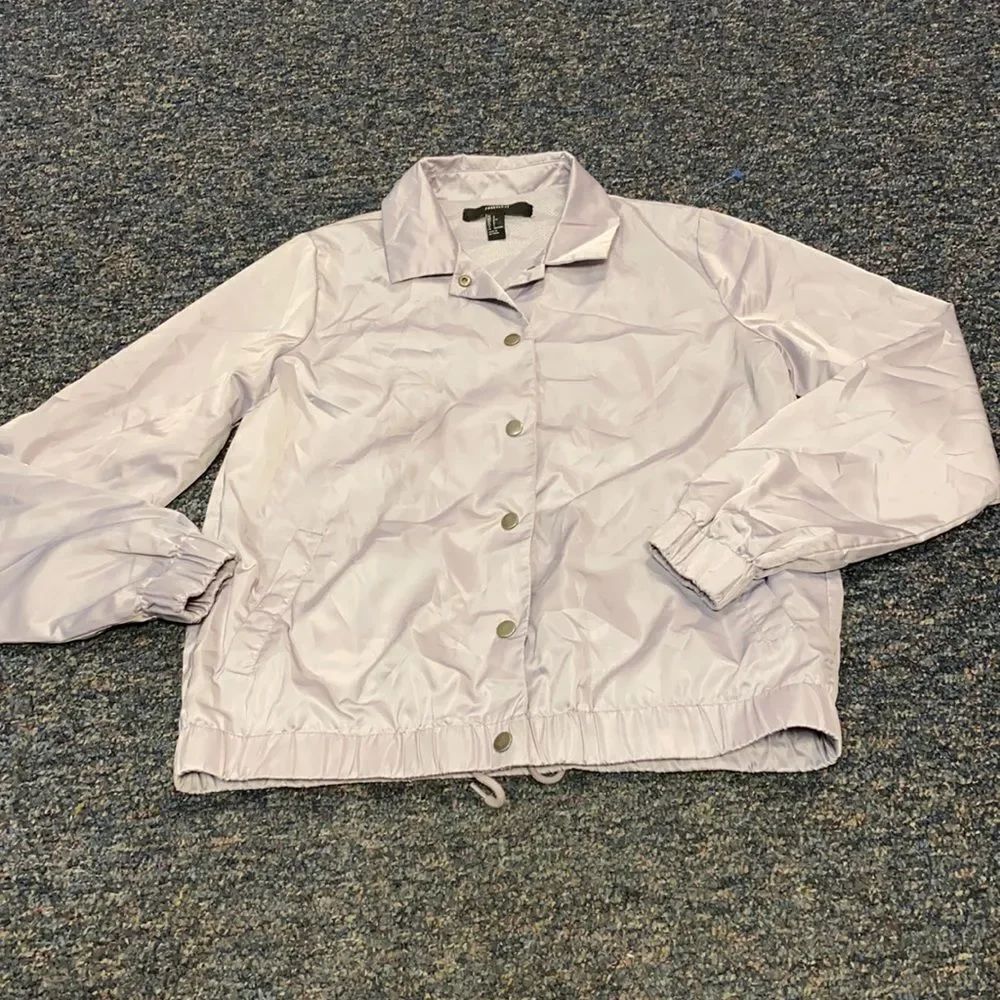 Forever 21 Lavender Snap Button Light Jacket sz. S